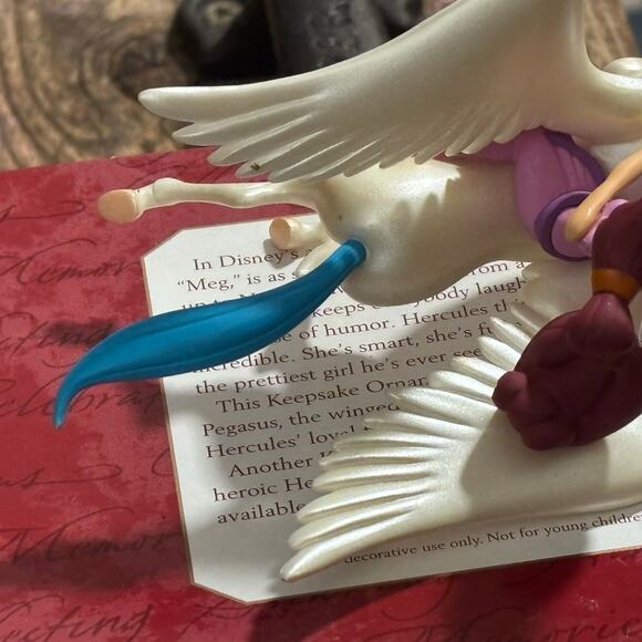 Disney Hallmark 1997 Keepsake Hercules Megara Meg and Pegasus Christmas Ornament - Picture 8 of 10